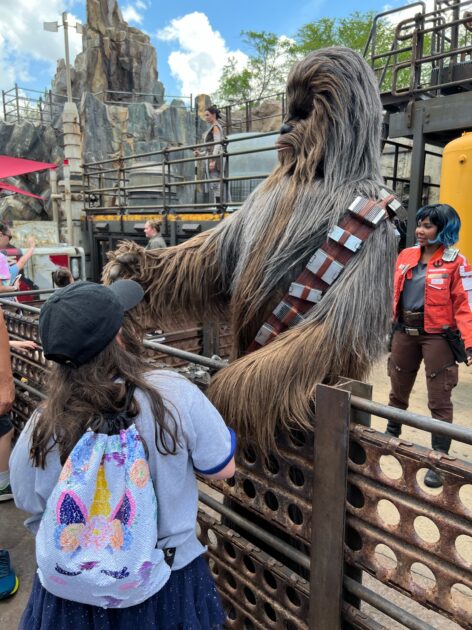 Hannah with Chewie