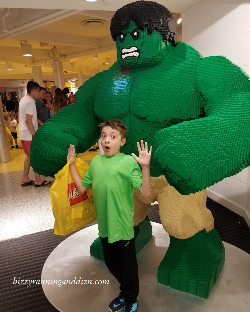 Lego Hulk.  Purchase items off property to save money on your trip to Disney World