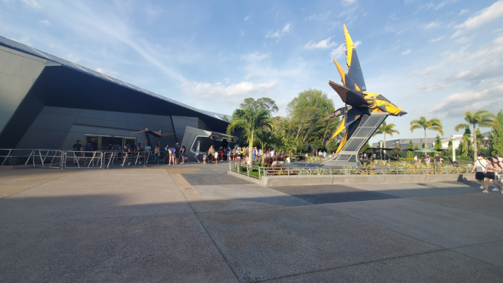 Entrance to Disney's Guardians of The Galaxy cosmic Rewind