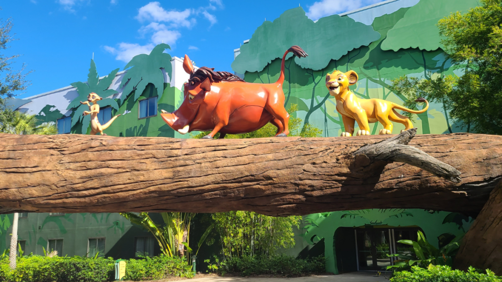 Lion King Characters at Disney World Value Resort