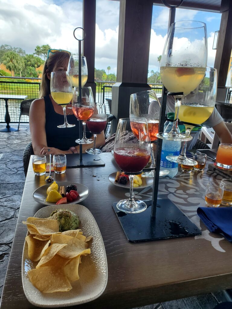 Sangria University glasses at Coronado Springs.