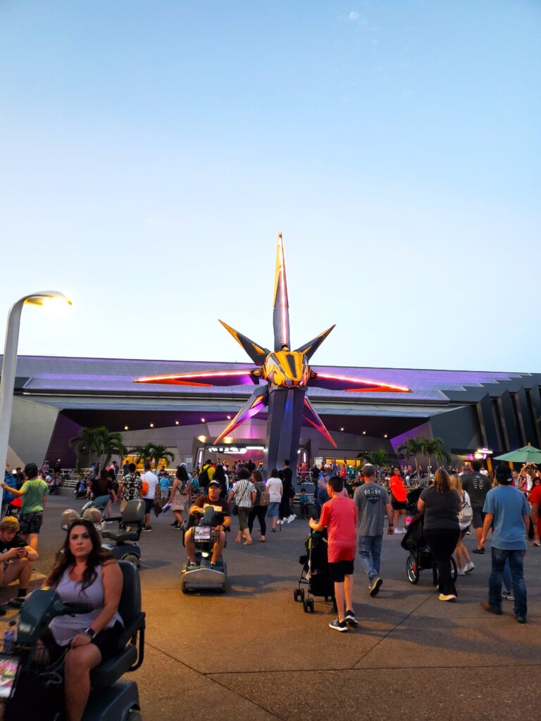 Entrance to Disney's Guardians of The Galaxy Cosmic Rewind