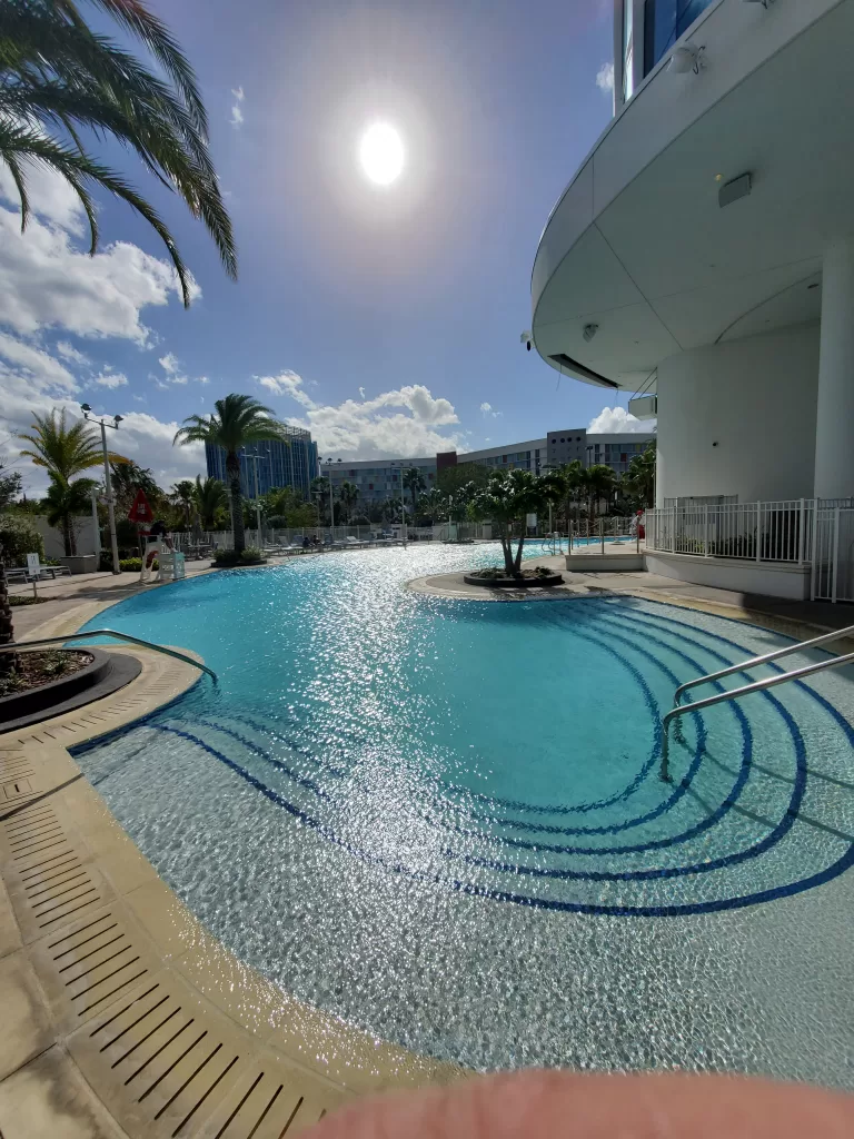 The pool at Aventura Hotel