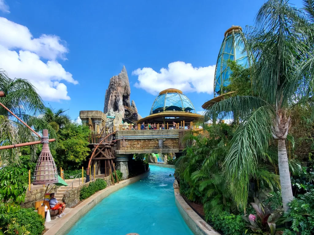 The Lazy River in Volcano Bay at Universal Orlando Resort.