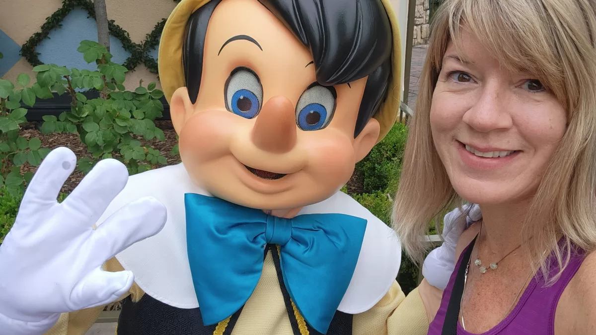 Me and Pinocchio at Disneyland Park