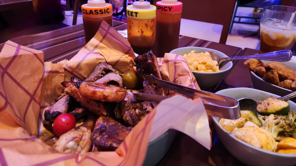 Family style dining at Round-up Rodeo in Toy Story Land at Hollywood Studios