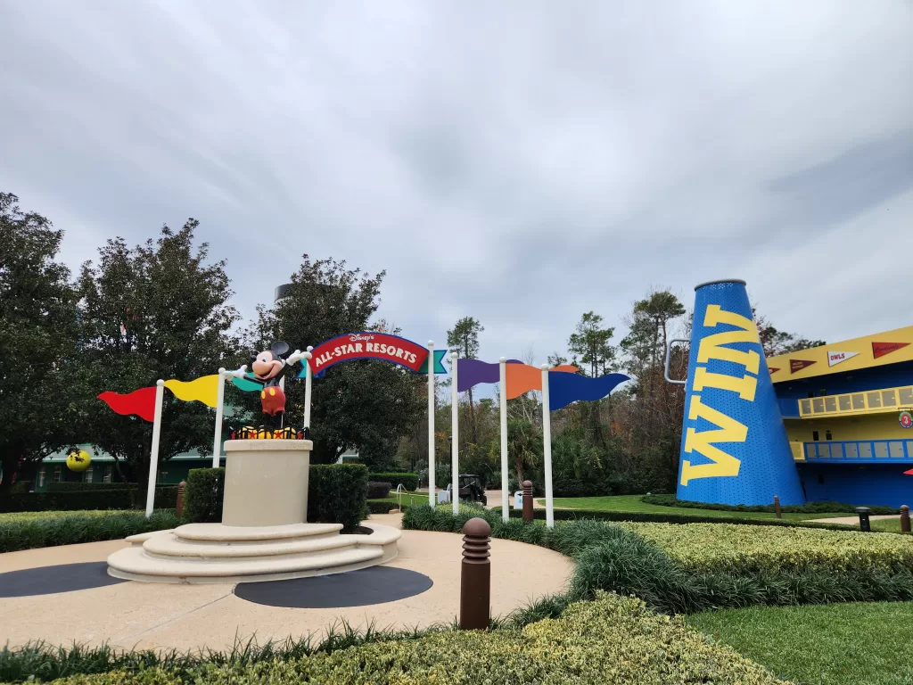 Mickey statue at Disney's All-Star Resorts