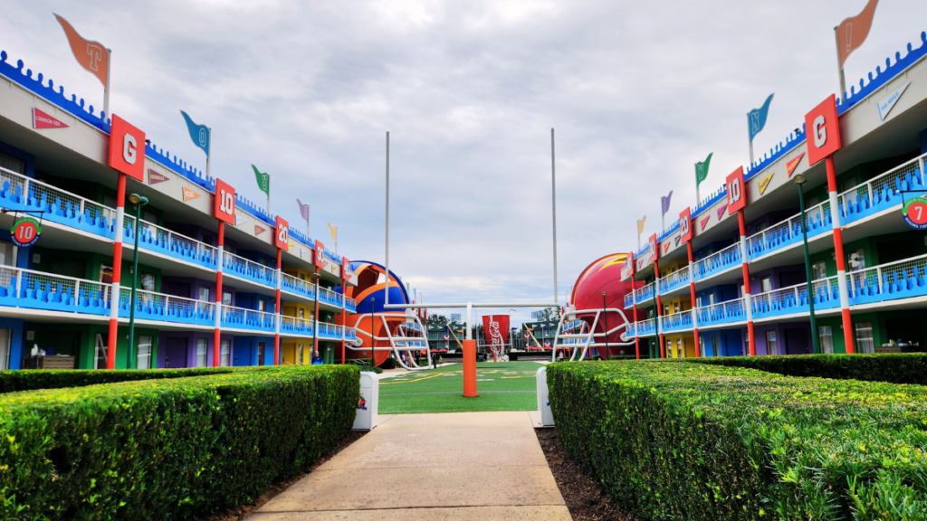 Disney All-Star Sports Resort courtyard