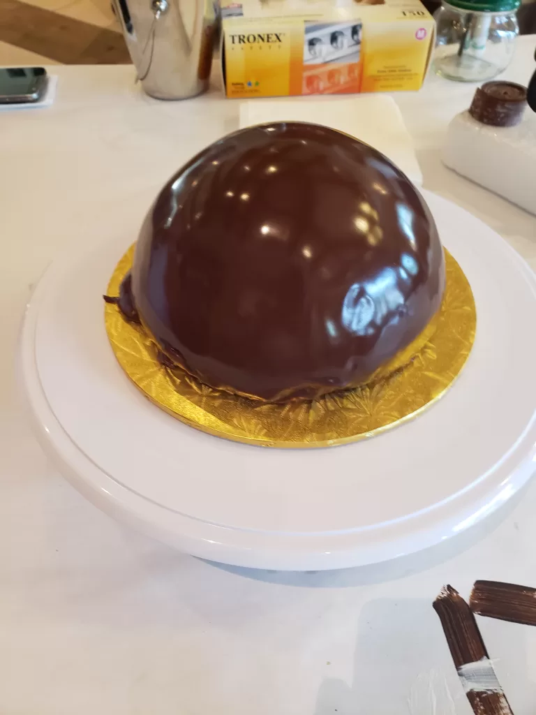 Unfinished Mickey Dome Cake at Amorette's Patisserie