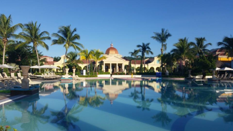 The pool at Sandals South Coast Resort.