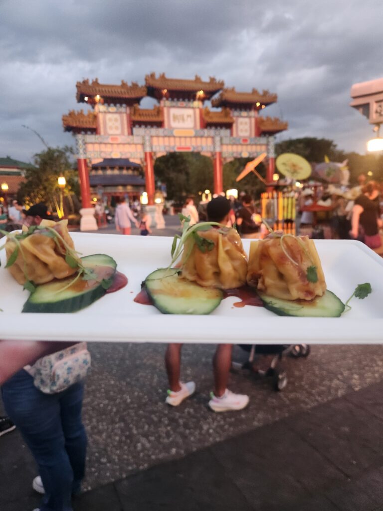 Festival dish at the EPCOT International Festival of the Arts