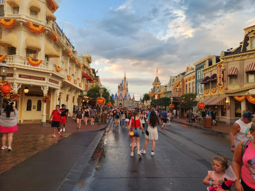 Main Street USA at Halloween