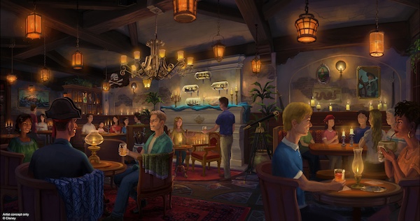 Concept art for a new Pirates themed lounge